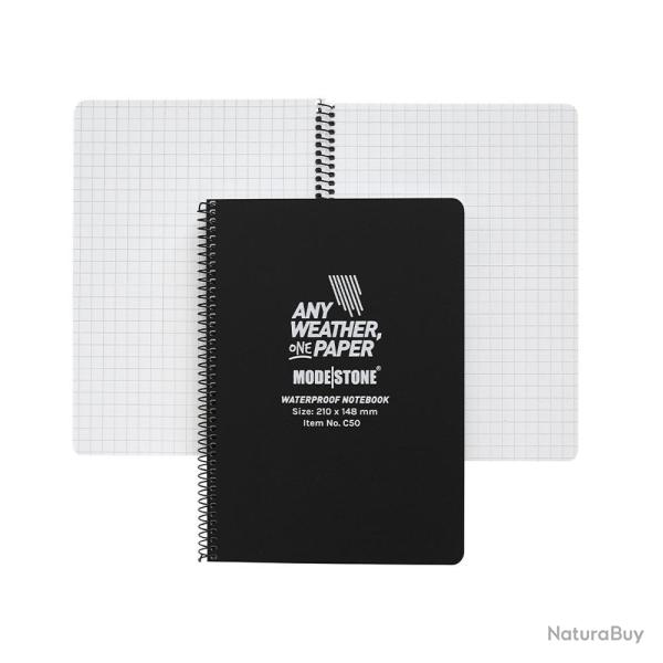 Carnet tout-temps 100 pages 148 x 210 mm noir