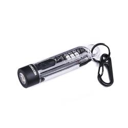 Lampe porte-cl&eacute;s rechargeable multifonctions K40 - &eacute;clairage blanc, rouge et bleu + UV - 700 lumens