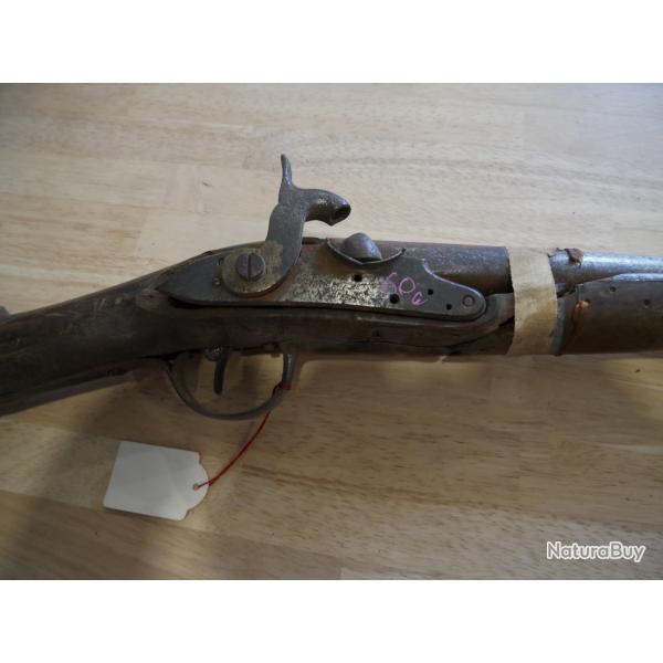 Mousqueton de cavalerie � silex converti � percussion Manufacture Charleville