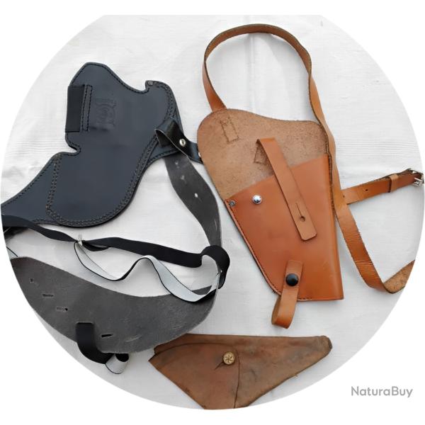Lot de deux holsters d'�paule