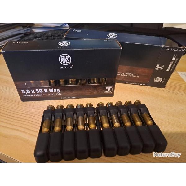 Douilles cal 5,6 x 50 R Mag