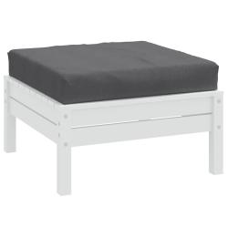 Coussin de palette anthracite m&eacute;lang&eacute; 60x60x9,5 cm tissu