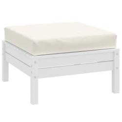 Coussin de palette cr&egrave;me m&eacute;lang&eacute; 60x60x9,5 cm tissu