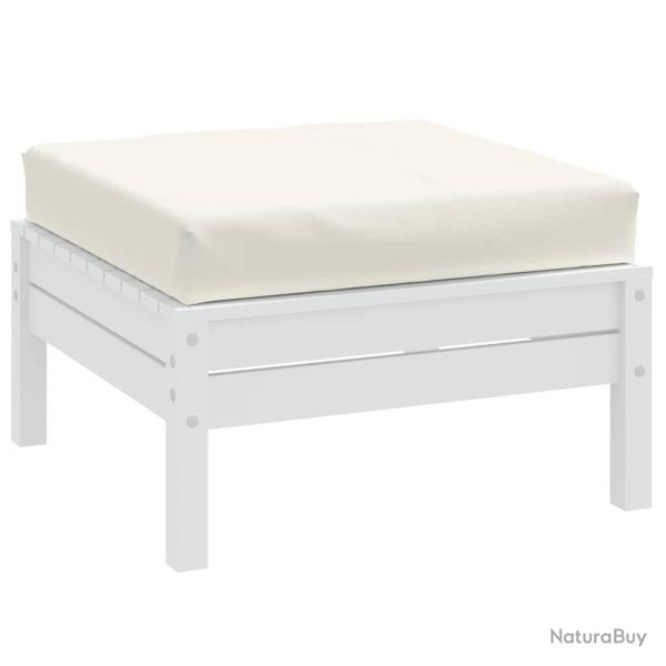 Coussin de palette cr�me m�lang� 60x60x9,5 cm tissu