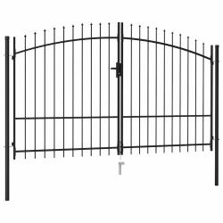 Portail double Woerden avec pointes sup&eacute;rieures 299,5 x 249,5 cm