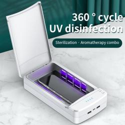 Sterilisateur UV USB Desinfection Masque Telephone Montre-Blanc