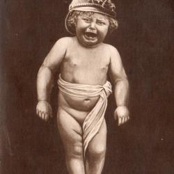 Carte postale ancienne - B&eacute;b&eacute; en casque allemand-N&deg;8433