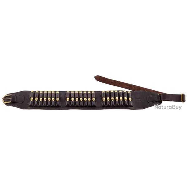 CARTOUCHIERE CUIR GRAS POUR 21 BALLES - COUNTRY SELLERIE