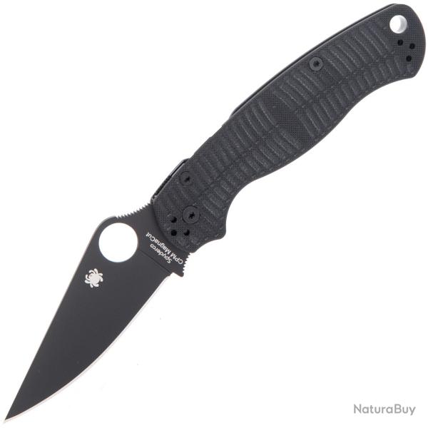 Couteau pliant Spyderco Para Military 2 Salt Magnacut Black G10 C81GMCBKP2