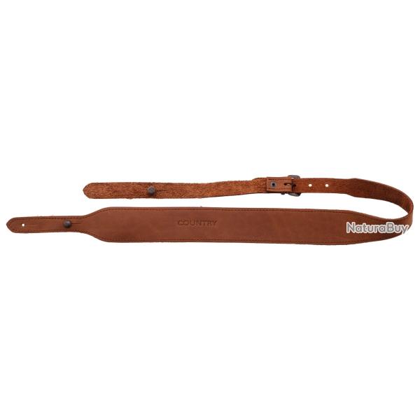 BRETELLE CARABINE EN CROUTE DE CUIR, BOUTONS - COUNTRY SELLERIE
