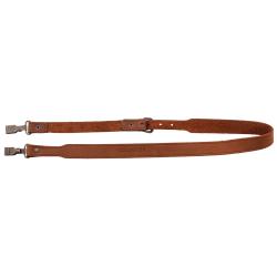 BRETELLE FUSIL EN CROUTE DE CUIR, MOUSQUETONS - COUNTRY SELLERIE