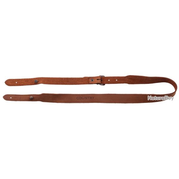 BRETELLE FUSIL EN CROUTE DE CUIR, BOUTONS - COUNTRY SELLERIE