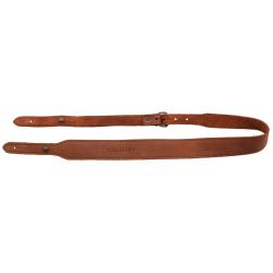 BRETELLE CARABINE EN CROUTE DE CUIR, BOUTONS - COUNTRY SELLERIE - LARGEUR 3,5 CM