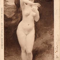 Carte Postale Ancienne - Apr&egrave;s la Faute par Antoine Merci&eacute; -N&deg;8436