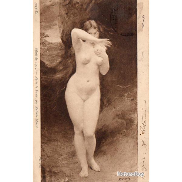 Carte Postale Ancienne - Apr�s la Faute par Antoine Merci� -N�8436