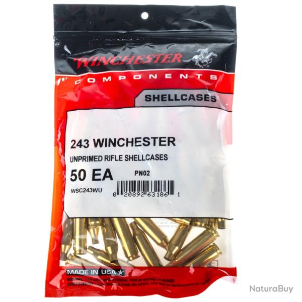 Winchester douille 243 winchester x 50