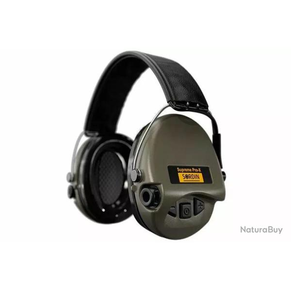 Casque �lectronique Supr�me Pro-X vert Sordin