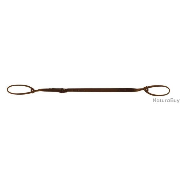 BRETELLE EN CUIR PLEINE FLEUR DOUBLE LASSO - COUNTRY SELLERIE
