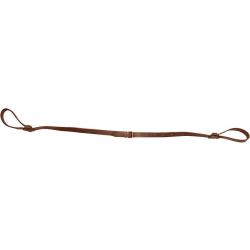 BRETELLE CUIR PLEINE FLEUR DOUBLE LASSO PLATE - COUNTRY SELLERIE