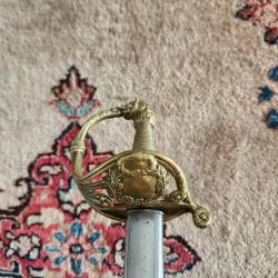 Sabre d'officier sup espagnol 1872 - t&ecirc;te de lion - Premi&egrave;re R&eacute;publique f&eacute;d&eacute;rale espagnole