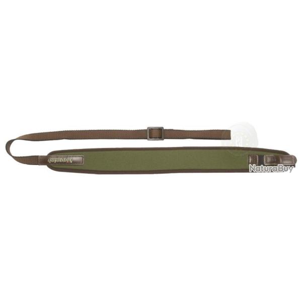 BRETELLE DROITE NEOPRENE POUR CARABINE AVEC ATTACHE RAPIDE VERTE