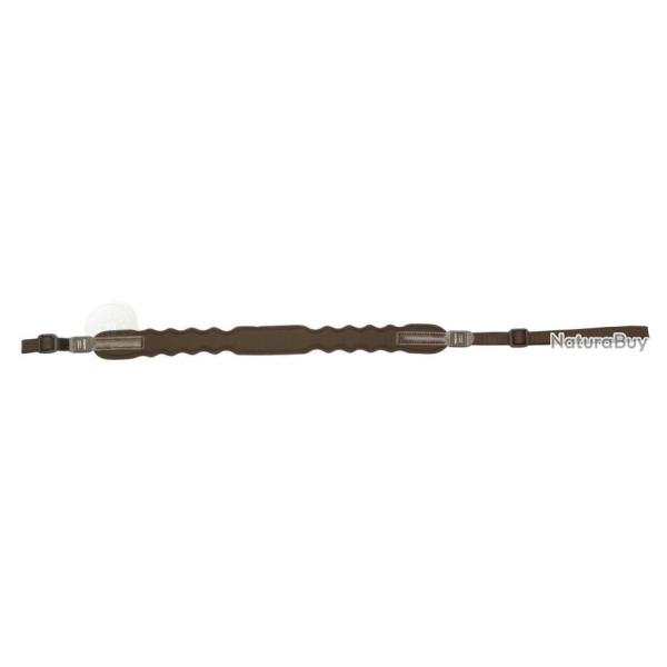 BRETELLE A FUSIL LANCEOLEE NEOPRENE A BOUCLE STANDARD - NIGGELOH MARRON