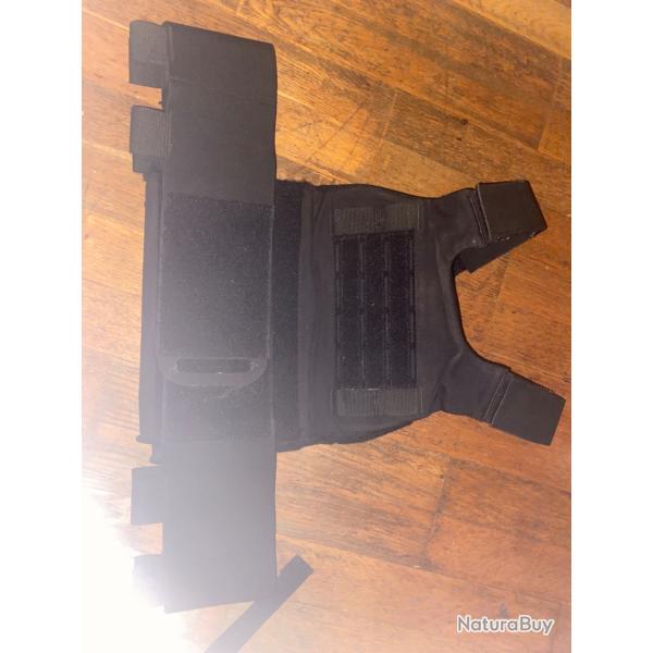 Gilet porte plaque Airsoft black