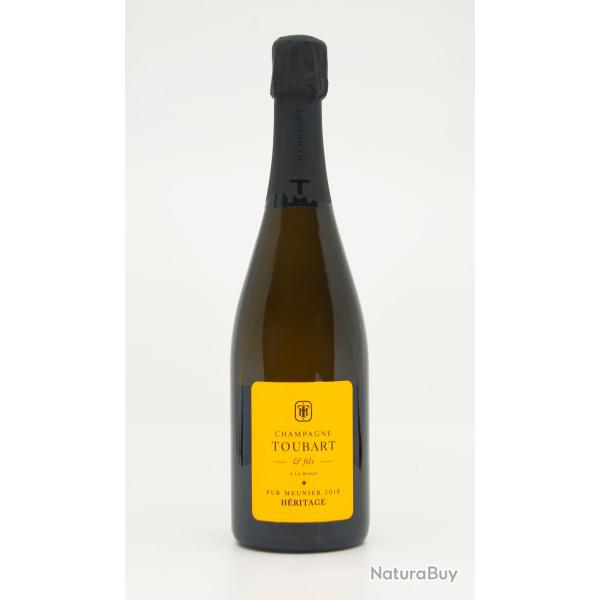 DOMAINE MAXIME TOUBART - 12 Champagne Cuv�e H�ritage Pur Meunier Mill�sim� 2018 Vieilles Vignes Brut