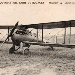 Carte Postale Ancienne - A&eacute;rodrome Militaire du Bourget - Nieuport 29 - Avion -N&deg;8444