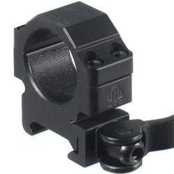 Paire de colliers UTG montage rapide pour rail piatinny weaver 21mm bas pour lunette diam.25.4