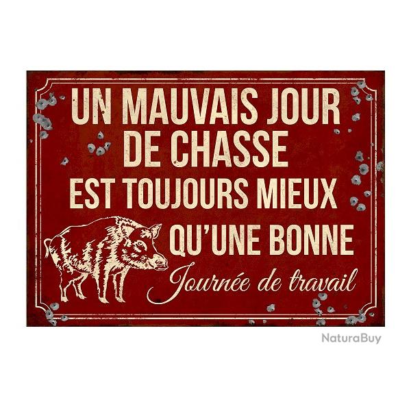 Plaque d�corative sanglier LOVERGREEN humoristique chasse