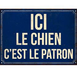 Pancarte d&eacute;corative chien LOVERGREEN humoristique chasse