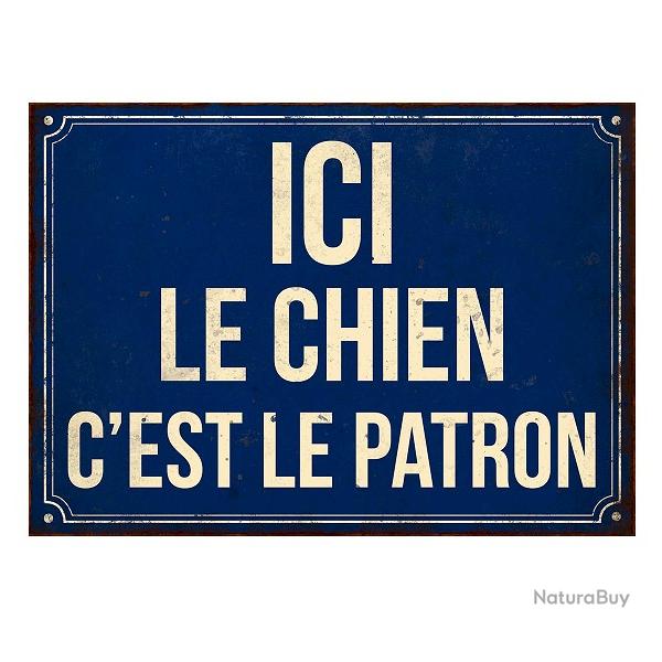 Pancarte d�corative chien LOVERGREEN humoristique chasse