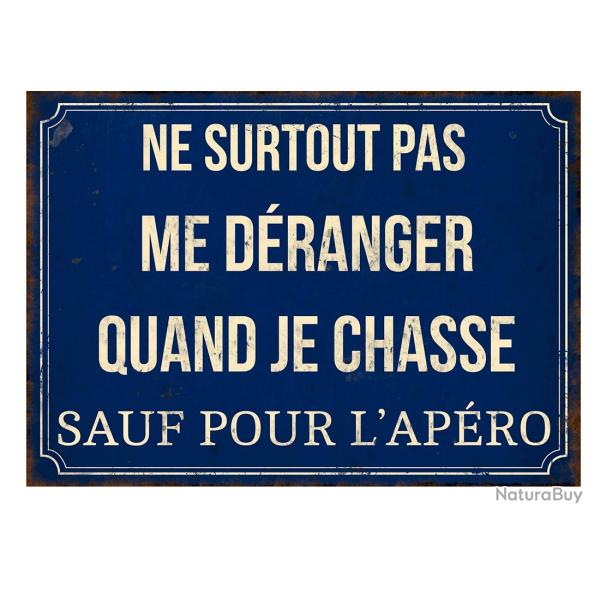 Pancarte d�corative ap�ro LOVERGREEN humoristique chasse