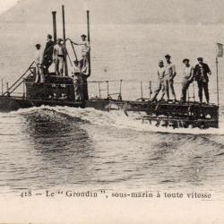 Carte Postale Sous-Marin "Le Grondin" -N&deg;8450