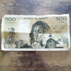 Billet 500 francs 1983