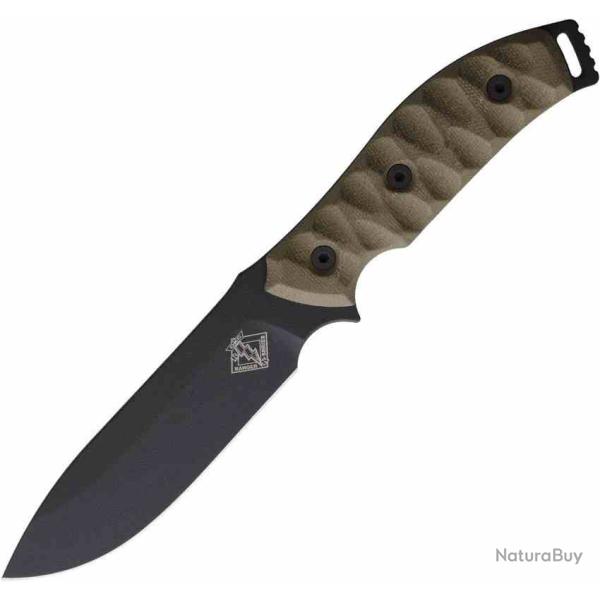 Couteau Ranger Knives Model 4.5 Lame Acier 1095 Manche Micarta OD Green �tui Kydex USA RN947