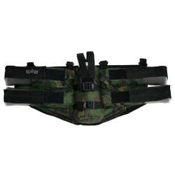 Paintball Harnais GxG 4 pots + emplacement bouteille camo Horizontal