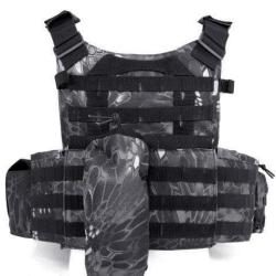 Kryptek Camo Color Molle Combat Strike Plate Carrier Airsoft Tactical V Black Eagle Corporation