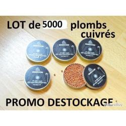 LOT de 5000 plombs 4.5 CUIVR&eacute;S BILLES MAROCCHI &agrave; 14.99 Euros !!!!!!!- VENDU PAR JEPERCUTE (SW469)