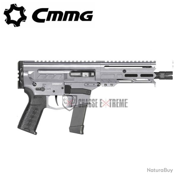 Pistolet CMMG Dissent MkGs 6.5" Cal 9x19mm Titanium