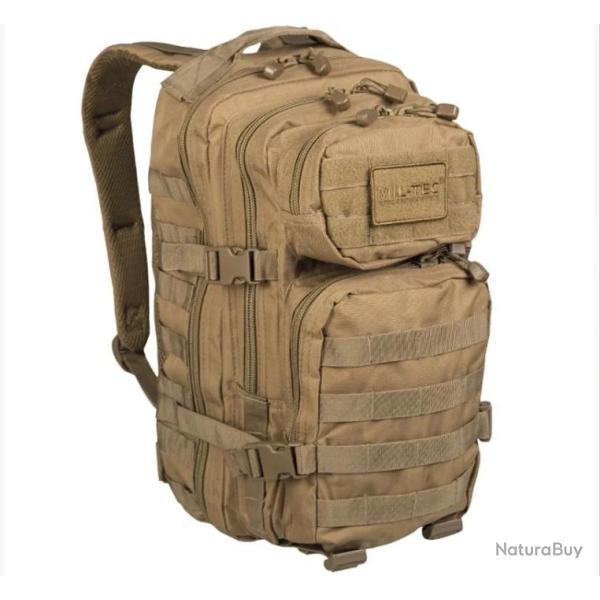 Sac � dos tactique U.S. Assault 20 litres - Militaire MOLLE TAN