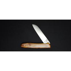 Perceval Couteau Pliant Manche Pistachier - Lame Sandvik 19C27 - Ref : L08-P