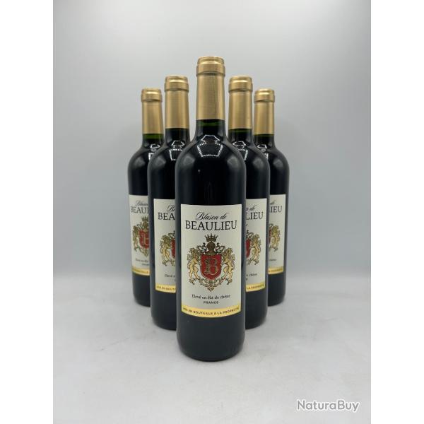 Kermesse ! 6 Bouteilles de vin rouge - Blason de Beaulieu C�tes du marmandais - 2009