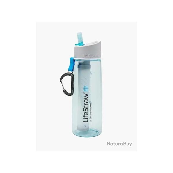 Lifestraw GO 2 Gourde paille filtrante bleu clair 650 ml