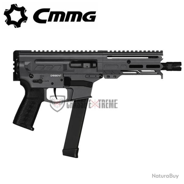 Pistolet CMMG Dissent MkGs 6.5" Cal 9x19mm Sniper Grey