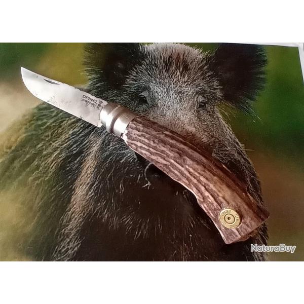 Couteau de poche Opinel 9 bois de cerf