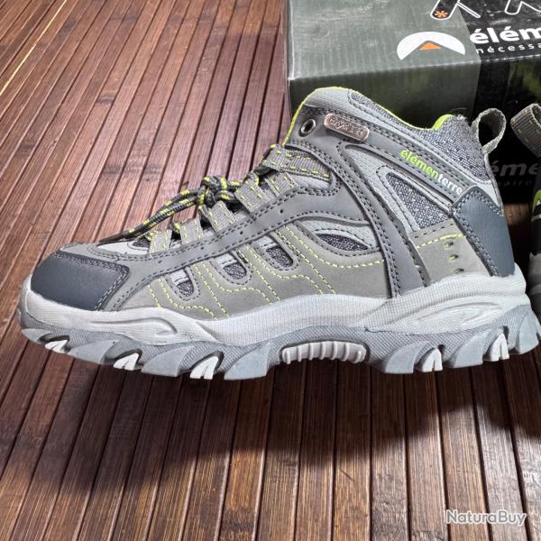 CHAUSSURES �L�MENTERRE DRYFEET GOWSON GRIS VERT TAILLE 34