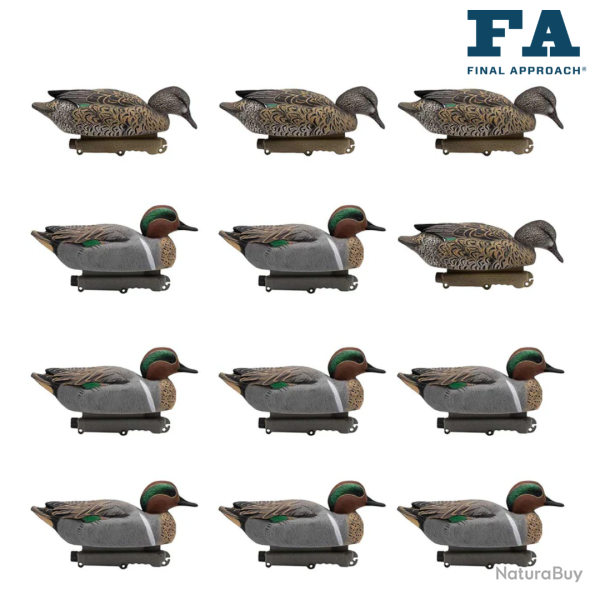 Formes de sarcelle x12  (PRECOMMANDE) - FINAL APPROACH