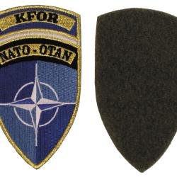 Authentique patch OTAN &laquo; KFOR &raquo; Kosovo bleu